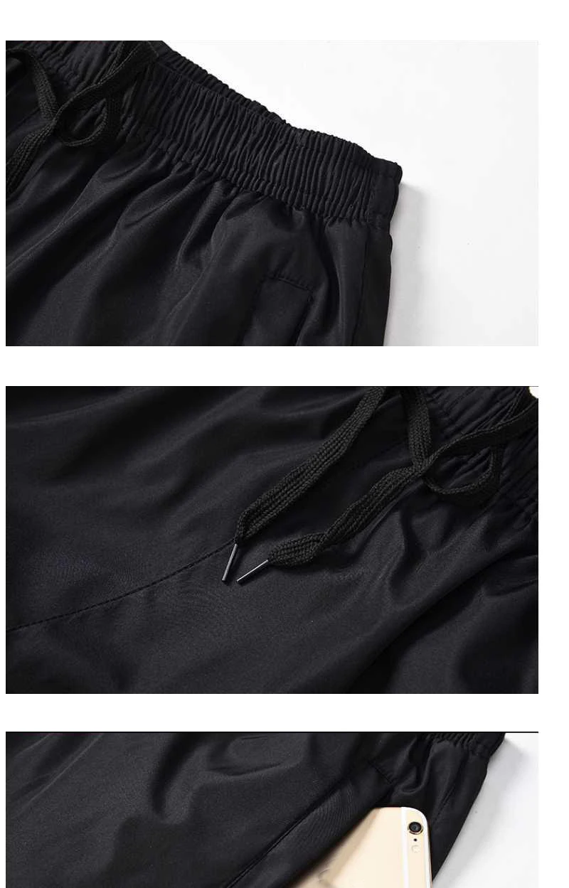 Men's Quick Drying Pants Elastic Waist Summer Men Breathable Pants polyester sport Pants Mens Straight sweatpants 5