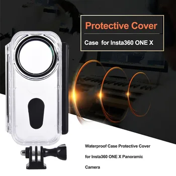 

Gosear 5M Underwater Diving Case Transparent Waterproof Protective Cover Shell Housing for Insta360 One X Action Camera