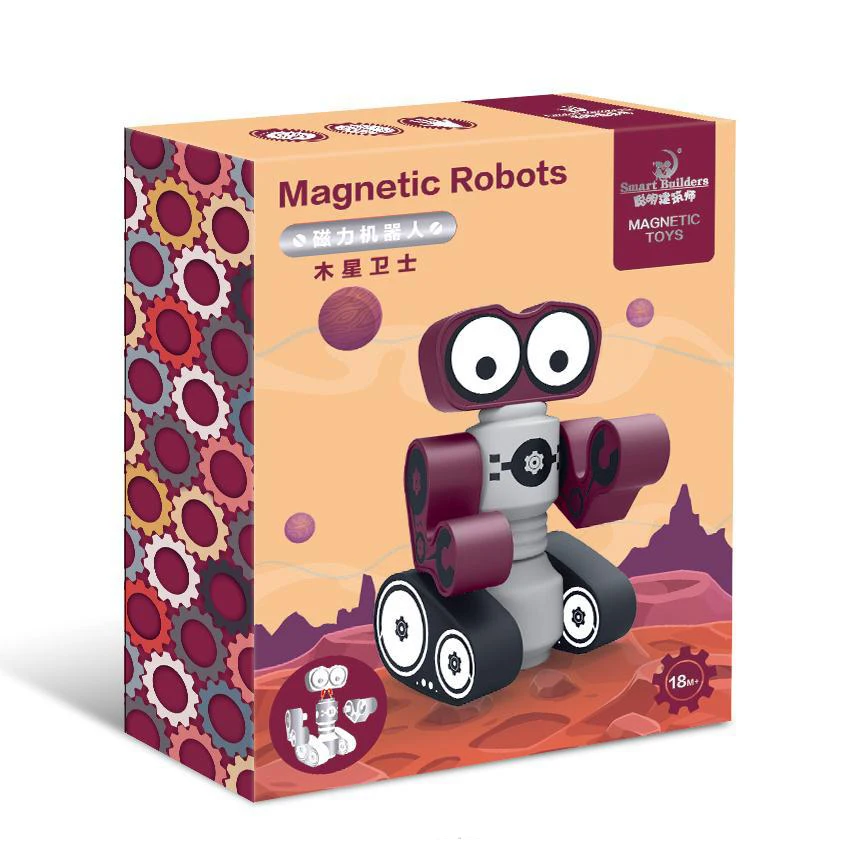 Магнитный Робот строительные блоки игрушка Звездные войны деформация робот игрушка для детей головоломка сборка игрушка Подарки для детей - Цвет: Jupiter