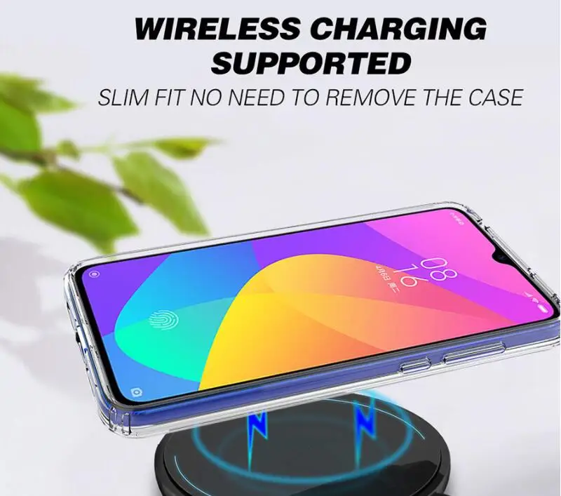 100 шт./лот прозрачные акриловые+ ТПУ чехол крышка для Xiaomi CC9E A3 CC9 A3Lite A2Lite Redmi 6Pro Redmi K20 K20Pro Xiaomi 9T