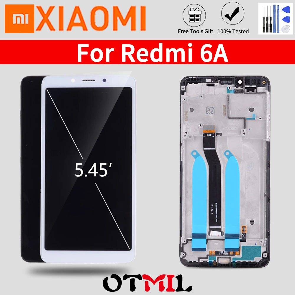 

Original 5.45" For XIAOMI Redmi 6 LCD Display Touch Screen Frame Digitizer For XIAOMI Redmi 6A Redmi6 LCD Display replacement