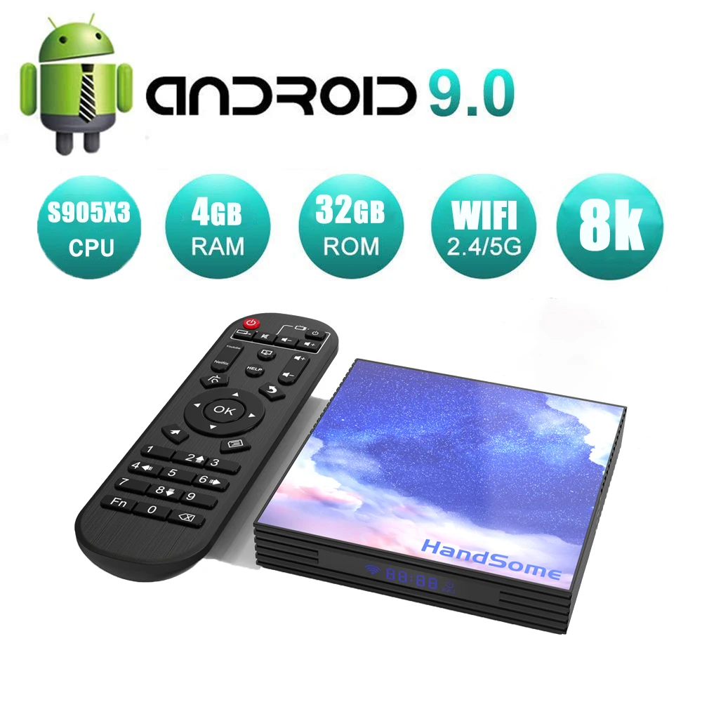 Amlogic S905X3 A95X F3 тонкий Android 9,0 4 Гб ОЗУ 64 Гб ROM2.4 и 5G двойной Wifi BT Поддержка 8K Медиаплеер smart tv приставка - Цвет: 4GB  32GB