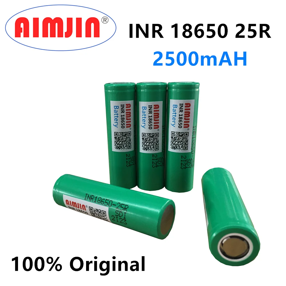 Batteria Ricaricabile Originale 18650 3.7 V 2500 Mah 3.7 V Nh18650 25R 20A Utilizza Sigarette Elettroniche Di Tutti I Tipi Di Prodotti Elettronici