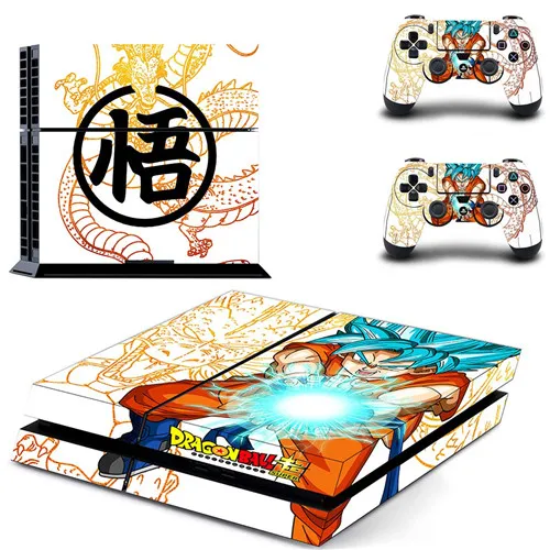 QPTM0028 Dragon Ball супер полное покрытие лицевые панели наклейка для PS4 наклейка для playstation 4 консоль и контроллеры наклейка для PS4 виниловая наклейка - Color: QPTM0028