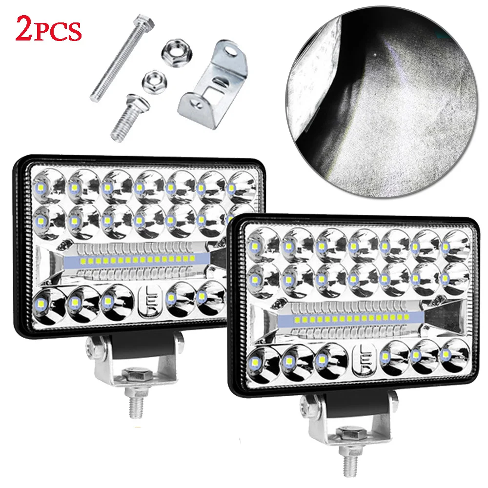 

108W Car Truck LED Work Light Waterproof 6000LM White For Tractor Off-Road Truck Light System With Mounting Accessories