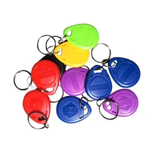 (10pcs/lot) 125KHz T5577 RFID Programmable Keyfob Rewritable Key Finders Keychain For Copy EM4100 galo 50pcs lot rewritable rfid rw1990 ibutton tm touch memory clone duplicate key copy card sauna key
