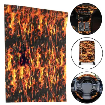 

50x100cm Red PVA Hydrographic Film Water Transfer Printing Film Hydro Dip Flame Style Decals Stickers