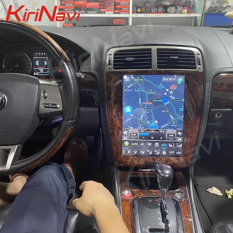 Автомагнитола KiriNavi в стиле Tesla с вертикальным экраном 12 1 дюйма Android 9 0 радио для