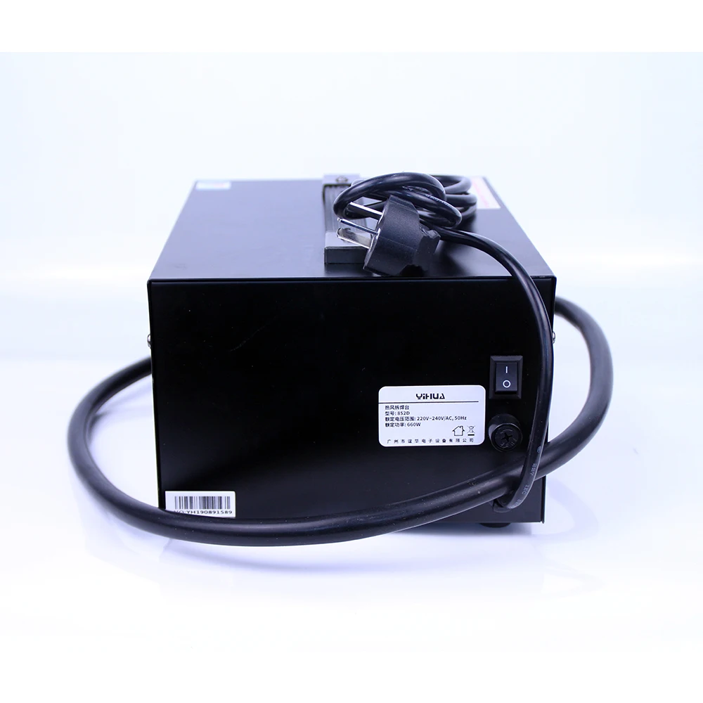 YIHUA 852D 2 в 1 паяльная станция(мембранный насос) паяльная станция с горячим воздухом и паяльником 220 В 110 В