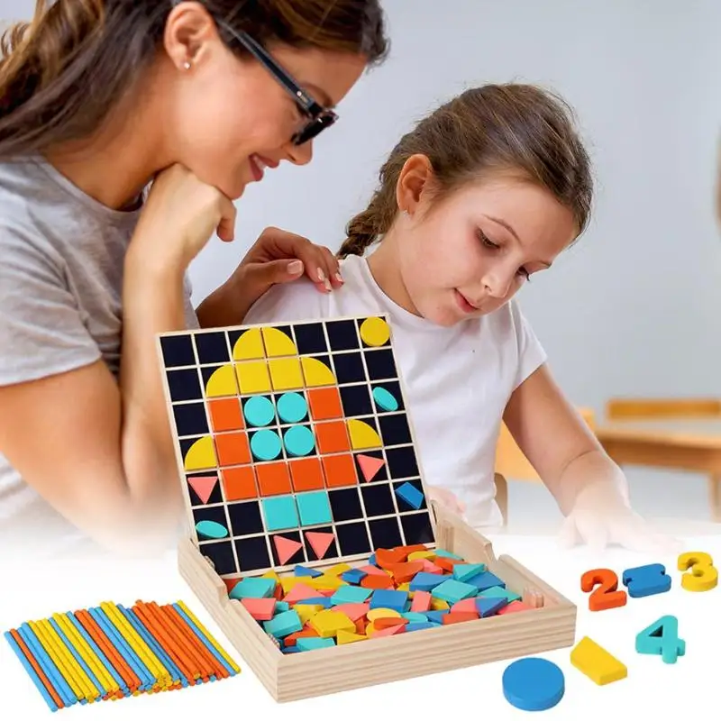 

IQ Brain Game Toy Puzzles Environmental Learning Drawing Board Wood Gifts Creative and Unique Projects for Adults Kids