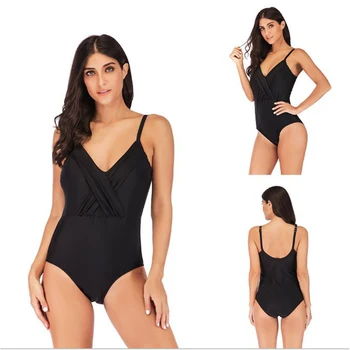 

New 2020 Plus Size Swimwear Breathable Push Up Bathing Suit For Pool Beach Cross-border Swimsuit 4XL 5XL Female Large Swim Wear