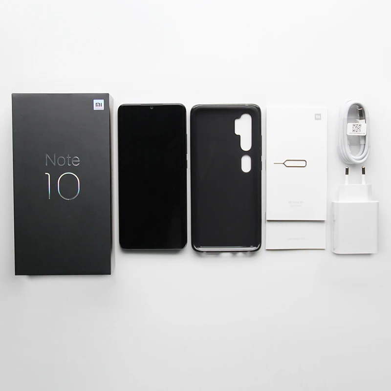 Глобальная версия смартфона Xiaomi Note 10 6 ГБ ОЗУ 128 Гб ПЗУ камера 108 МП Penta 5260 мАч Snapdragon