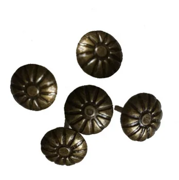 

100 Pieces / Set of Iron Pattern Antique Jewelry Box Sofa Decorative Nail Tack Pushpin Decorative Furniture Nail
