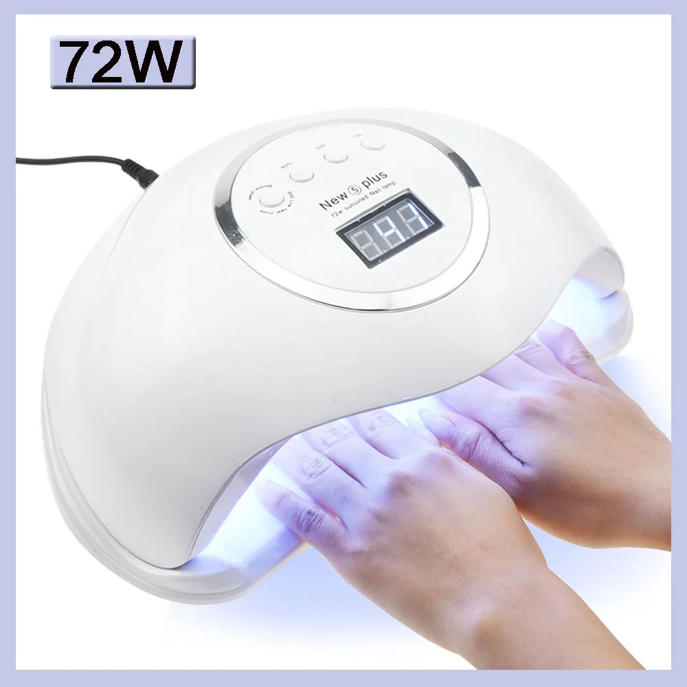 

UV Lamp Nail Dryer for Manicure 72W Nail Lamp With 36PCS LED Curing UV Nail Gel Polish With Motion sensing LCD Display