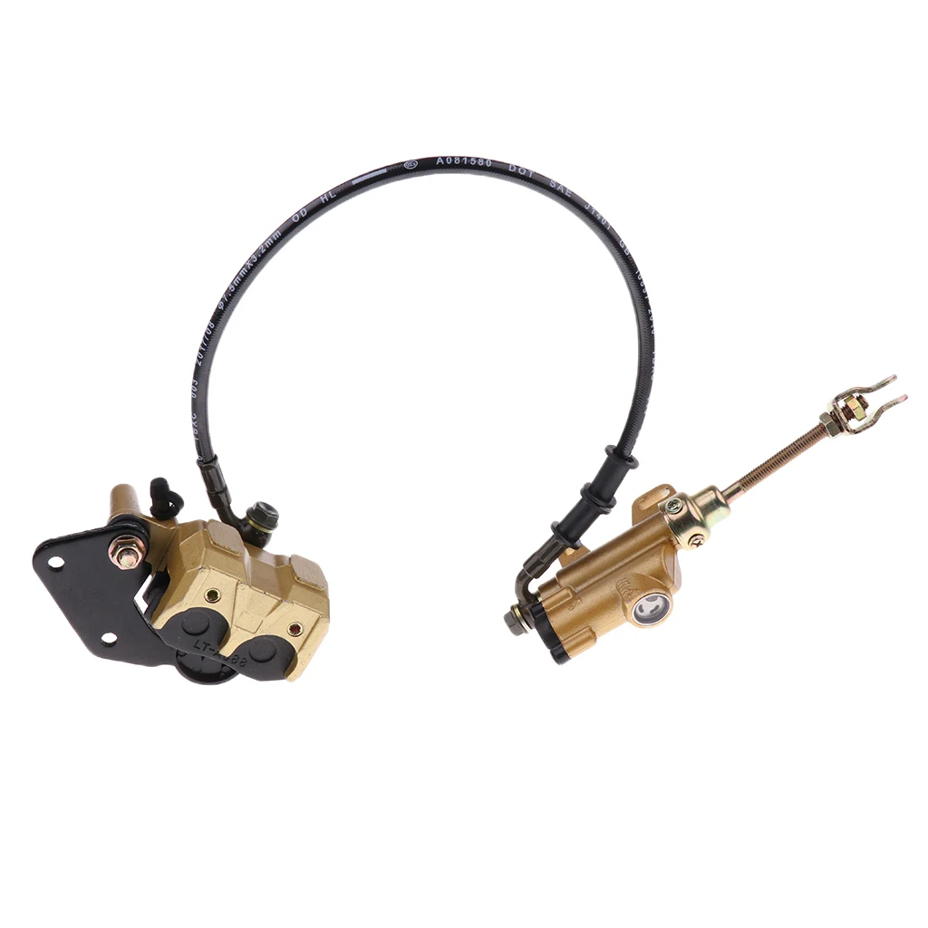 Rear Disc Brake Assembly Caliper Cylinder For Dirt Pit Bike ATV Gokart 110cc, (Vertical Pump)