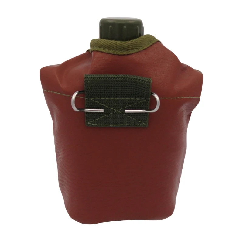 

1L Outdoor Sport HIking Climbing Hunting Canteen Bottle Camping Survival Water Bottle Kettle With Leather Cover For Unisex ZW
