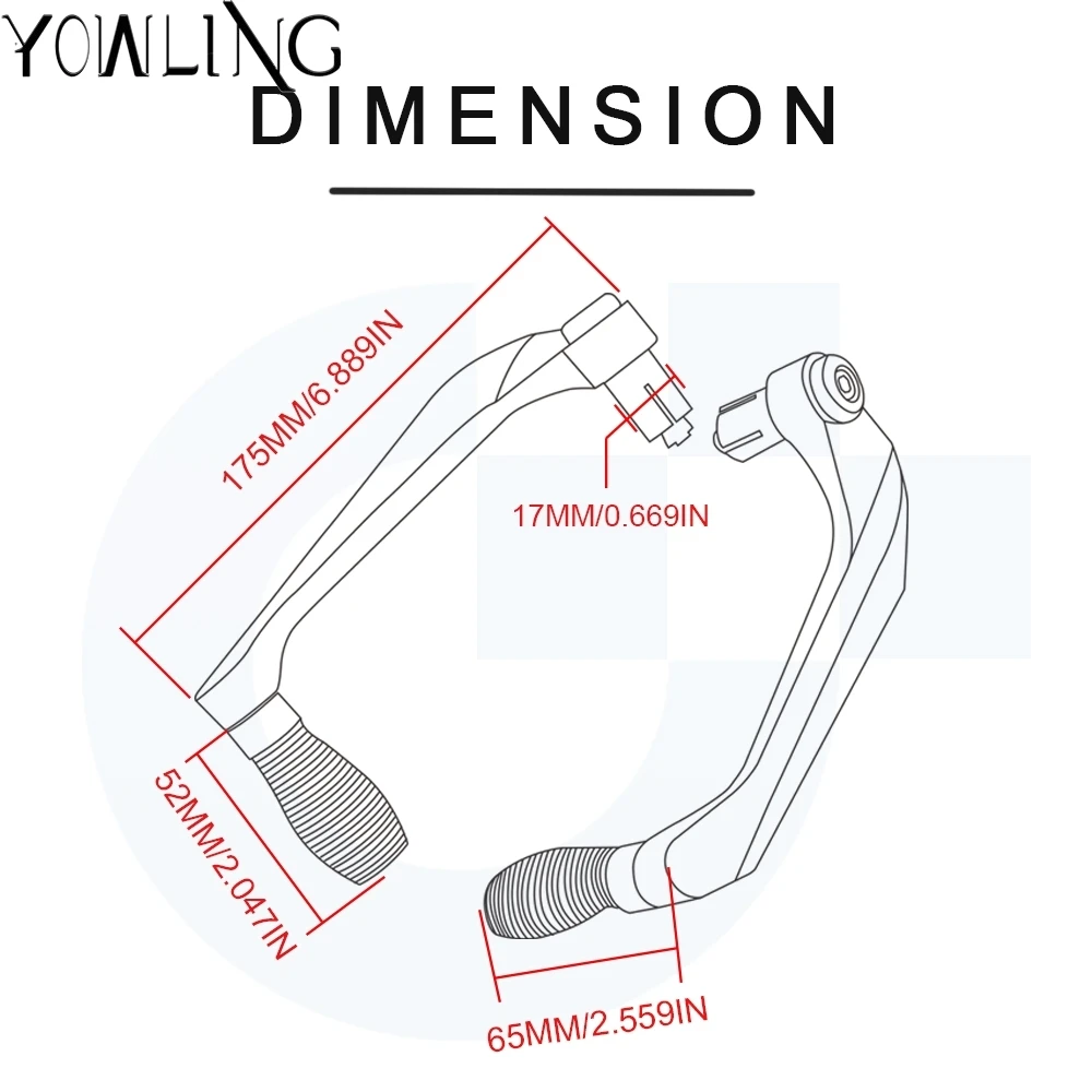 7/" 22 мм мотоциклетный рычаг, защита тормозных рычагов сцепления, защита Proguard для YAMAHA YBR125 YBR 125 2005- 2013 2012