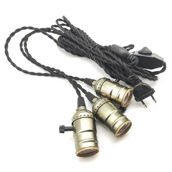 

Black Vintage Industrial Pendant Light Edison Lamp E26 For Kitchens Bars Restaurants Decor Luminaire Kit With Dimming Switch