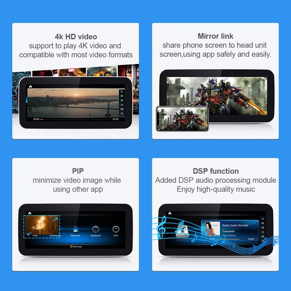 US $332.50 Qualcomm Snapdragon Car Radio Multimedia Player For Mercedes Benz C Class W204 S204 20072010 Android 100 Autoradio Navigation