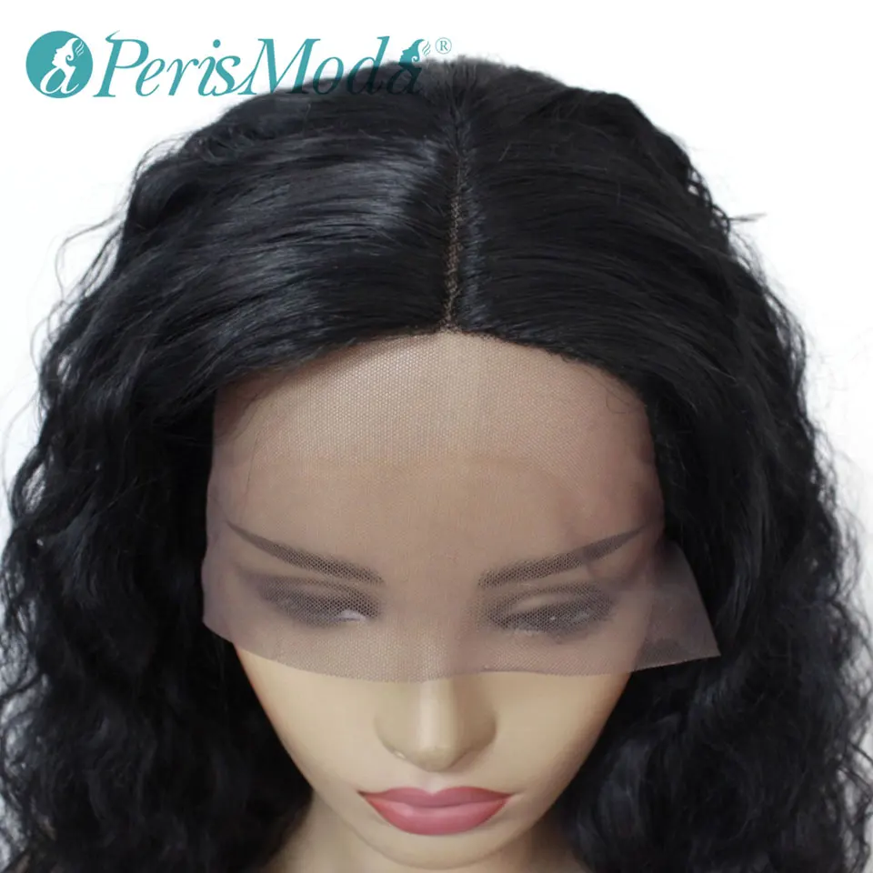 Короткие синтетические парики на сетке перимодные волосы черного цвета вьющиеся