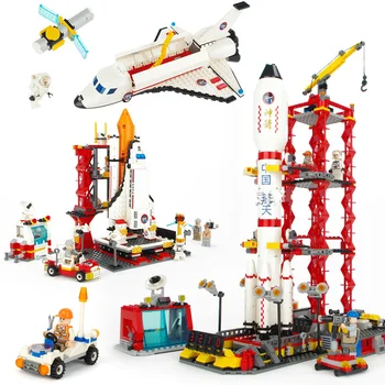 

Spaceport Space Shuttle Rocket Launch Center Building Block Bricks Educational Toys for Kids Compatible for Kids Toys