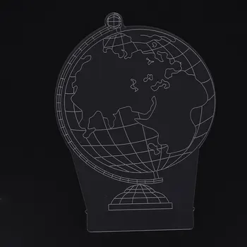 

3D USB LED Night Light Table Lamps Earth Pattern Christmas Room Decoration