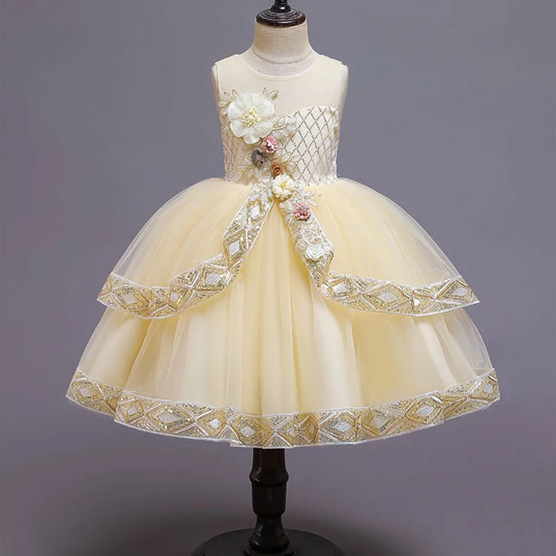 Хлопковое детское платье с цветочной вышивкой на Хеллоуин, день рождения, вечеринку, 5 лет, качественное зимнее платье для девочек