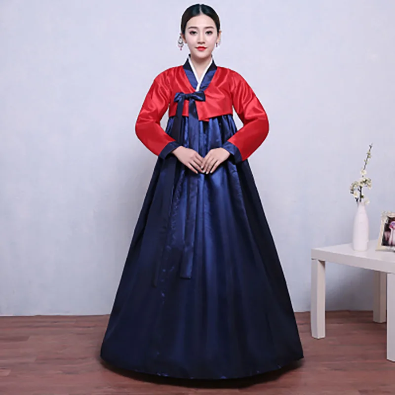 Новинка в Корейском стиле платье для Для женщин, элегантное, в ретро стиле, одежда для вечеринки с v-образным вырезом в Корейском стиле «ханбок» в традиционной церемонии одежда для представлений - Цвет: Color 3