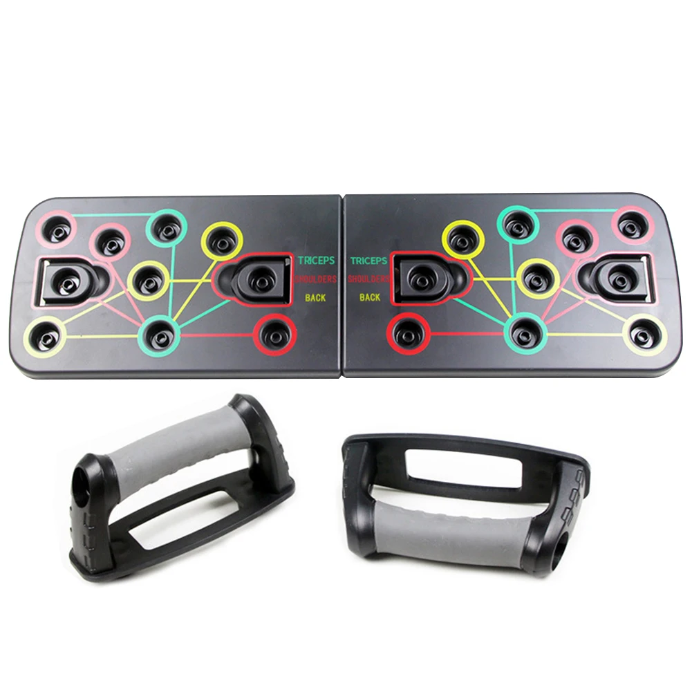 

Detachable Non Slip Portable Gym Exercise ABS 9 In 1 Muscle Training Folding Home Body Building Push Up Board Fitness Workout