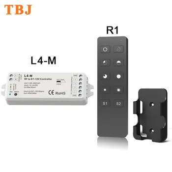 

DC0-12V 5V 2.4GHz RF Wireless Remote R1 + 4Channel RF Led Dimmer Controller L4-M