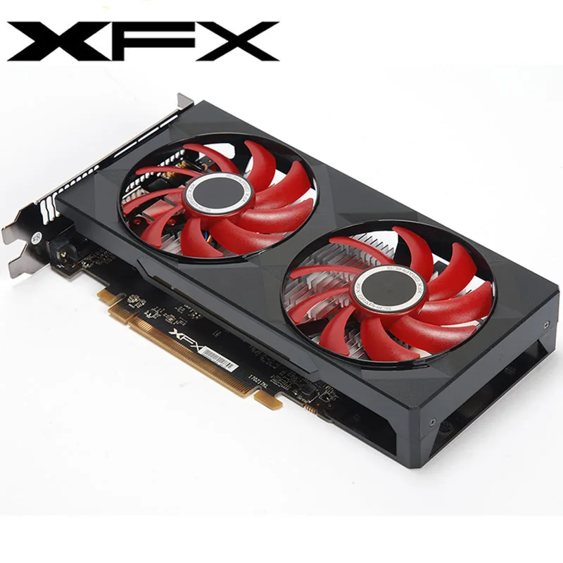 XFX видеокарта RX 560 4 Гб 128 бит GDDR5 видеокарты для AMD RX 500 серии VGA карты RX560 DisplayPort HDMI DVI б/у