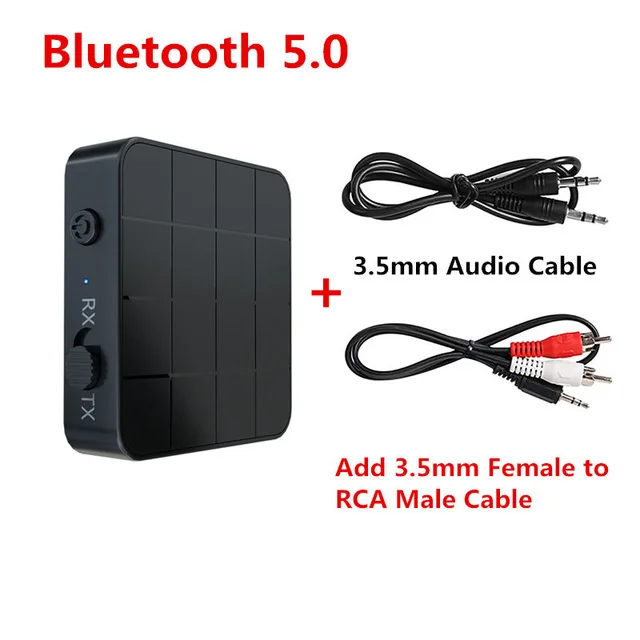 VIKEFON 2 в 1 Bluetooth 4,2 приемник и передатчик Bluetooth беспроводной адаптер аудио с 3,5 мм AUX аудио для домашнего ТВ MP3 ПК - Цвет: Color2 Bluetooth 5.0