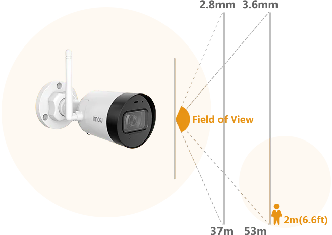 Dahua Imou 4mp Bullet Lite Wifi камера монитор вашего дома или бизнеса в любую погоду Встроенная микрофонная сигнализация уведомления