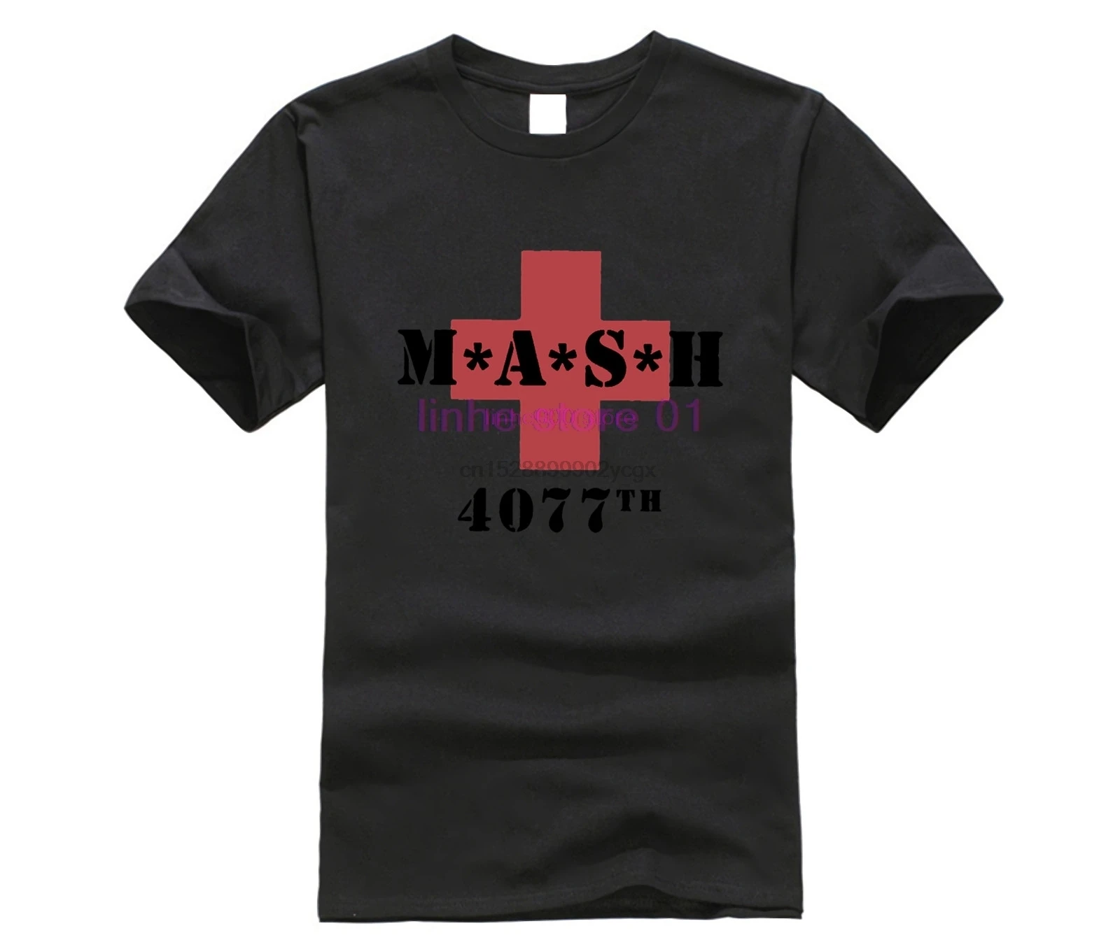 Для мужчин футболка Mash M.A.S.H. 4077th красный крест-армейский зеленый с коротким