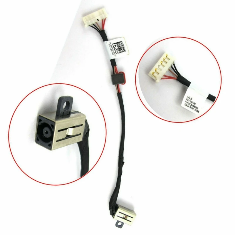 

DC Power Jack Harness cable Harness for Dell Inspiron P51F P51F001 Charging Port DC30100UD00 0KD4T9 KD4T9