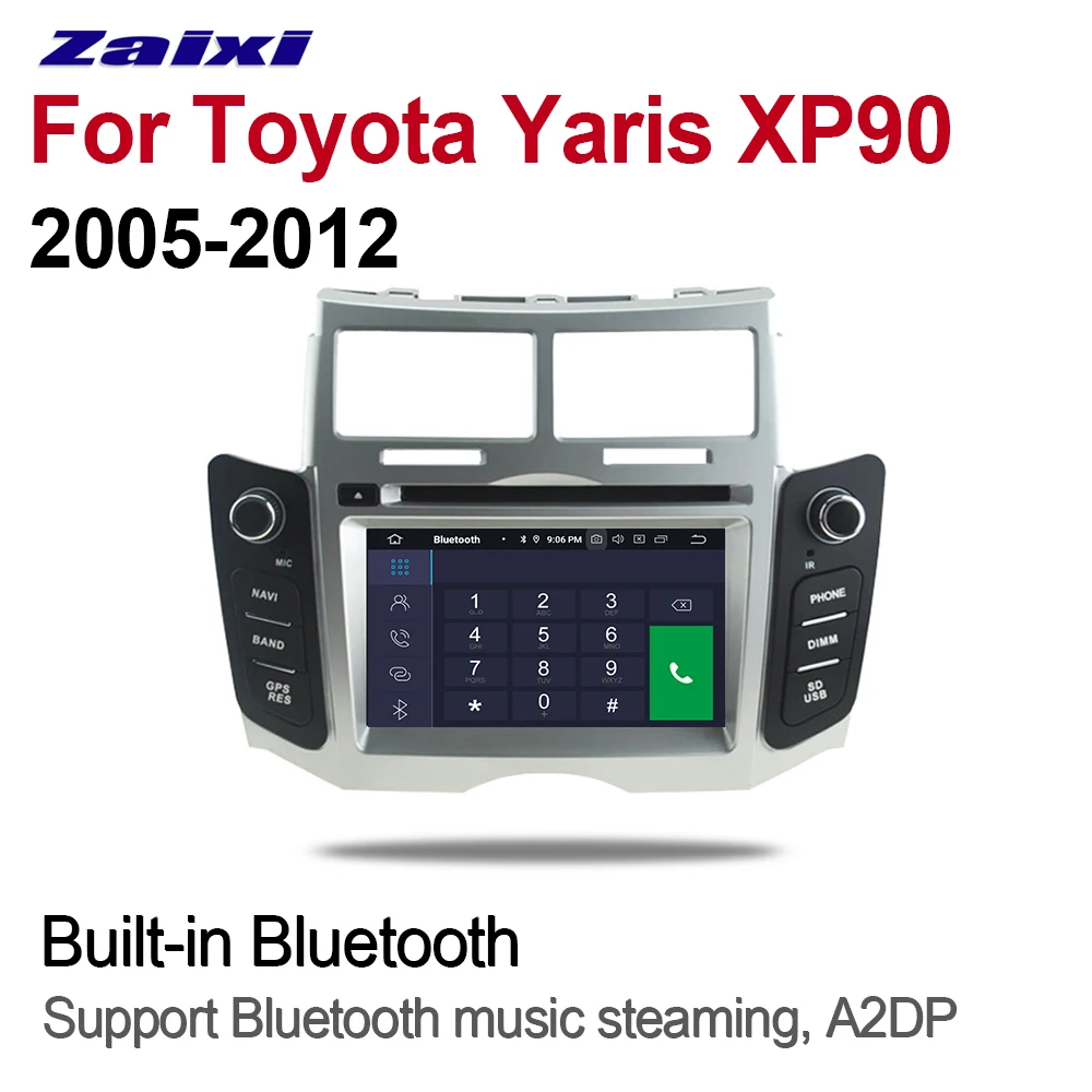 Для автомобилей Toyota Yaris XP90 2005 2006 2007 2008 2009 2010 20112012 Android GPS навигация Мультимедийная
