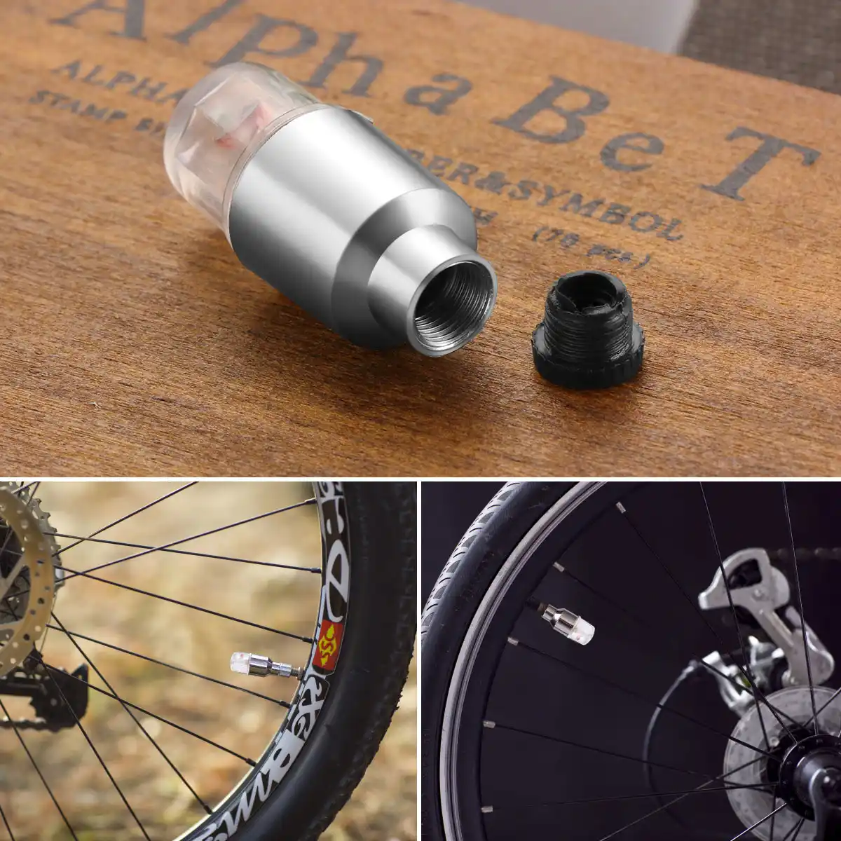 tyre valve cap led for bikes