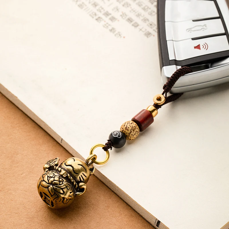 brass cat lanyard pendant (9)