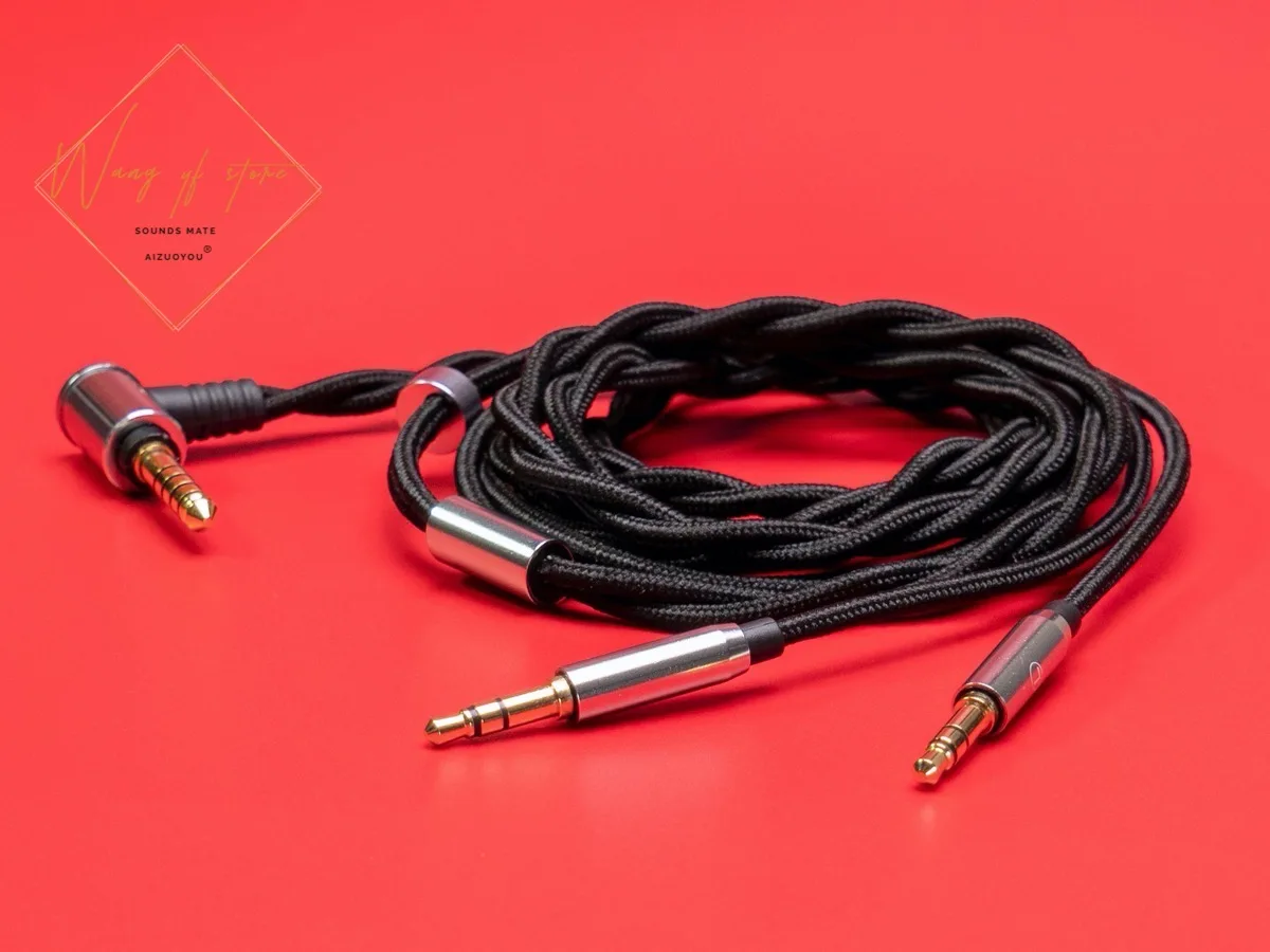 Cabo de áudio balanceado HiFi para fone