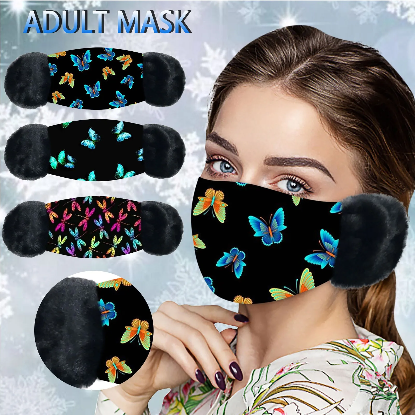 

Earmuffs Winter Two-in-one Earmuffs Warm Mask Dust-proof Cold-proof Riding 1PC Ear Muff Wrap Band Ear Warmer Earlap Accessories
