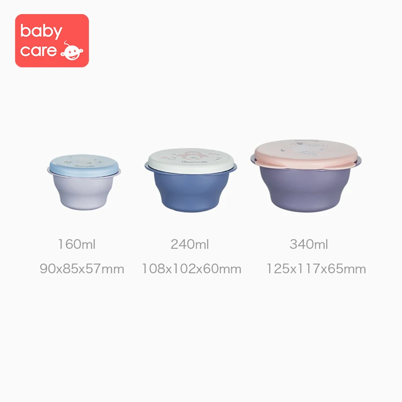 Babycare 3 шт. детская пищевая добавка чаша для детского питания мультфильм анти-осень холодильная портативная детская посуда чаша