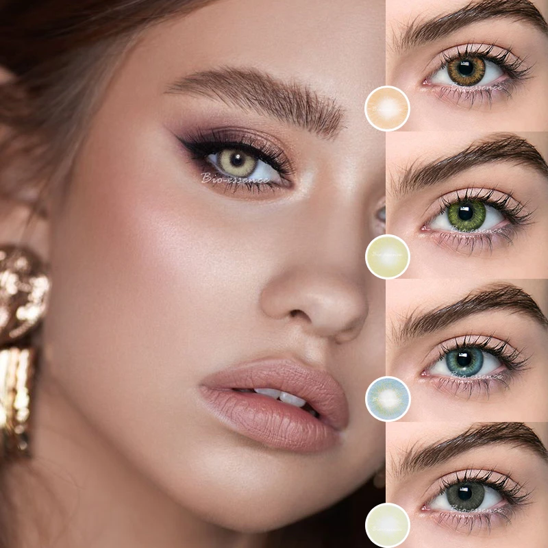 

2pcs/pair Colored Contact Lenses Eye Athena Seriers Year Toss Contact Lenses Color Cosmetic Contact Lens for Eyes UYAAI