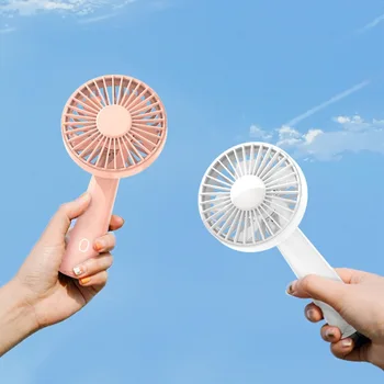 

Handheld Small Fan USB Fan for Travel Office Desktop Fan Mobile Phone holder Fan Can Shake Head Mute Large Wind Fan A