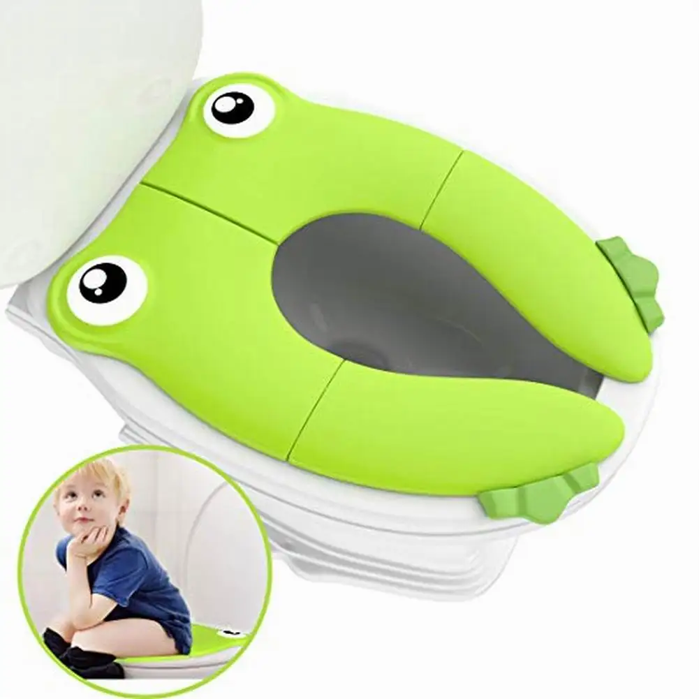 Baby Travel Folding Potty Seat Toddler Portable Toilet Training Mat Yellow)PP