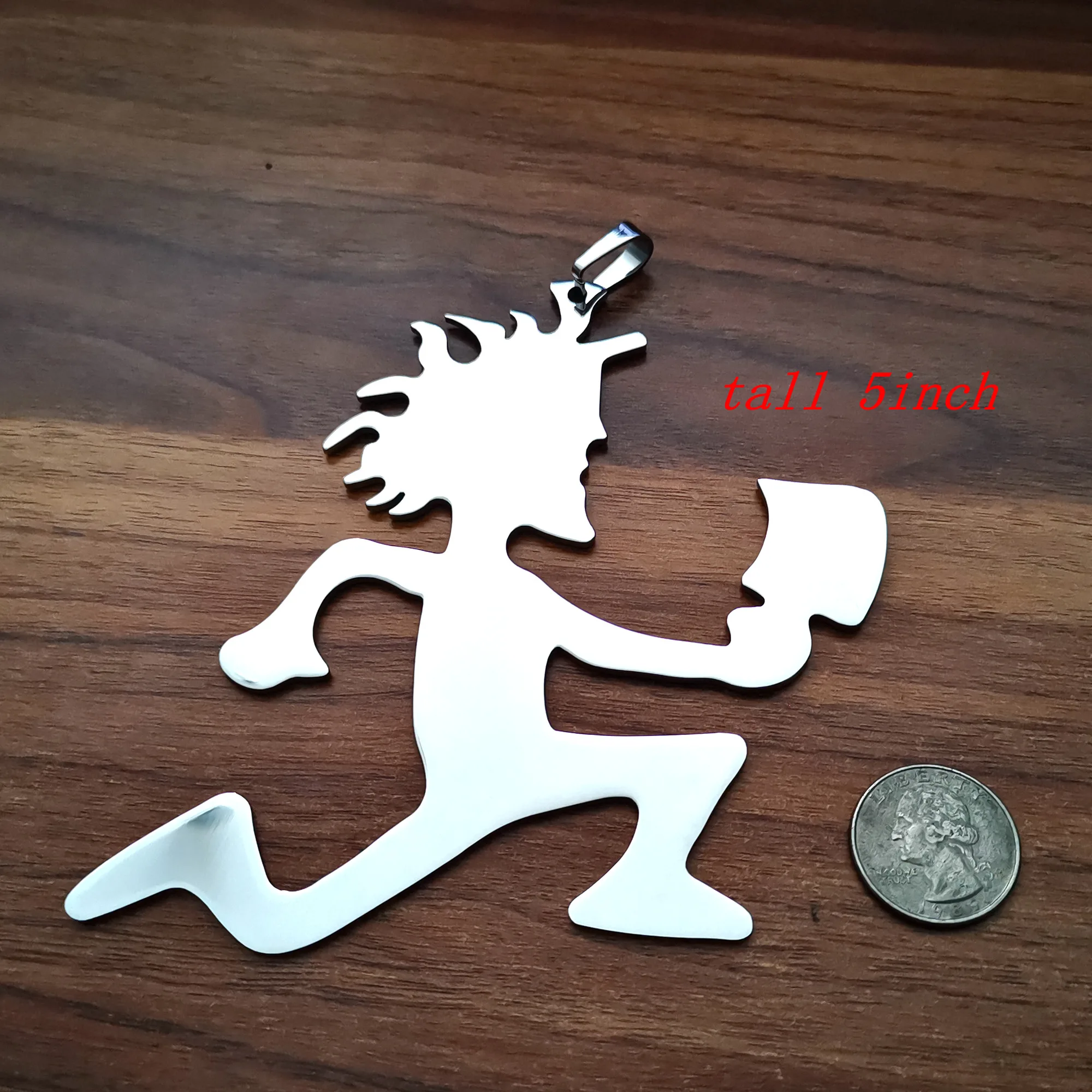 Brandnew 1 inch/ 2 inch/ 5 inch Top Quality large big ICP HATCHETMAN charms stainless steel jewelry hatchet men free 30''Chain 6