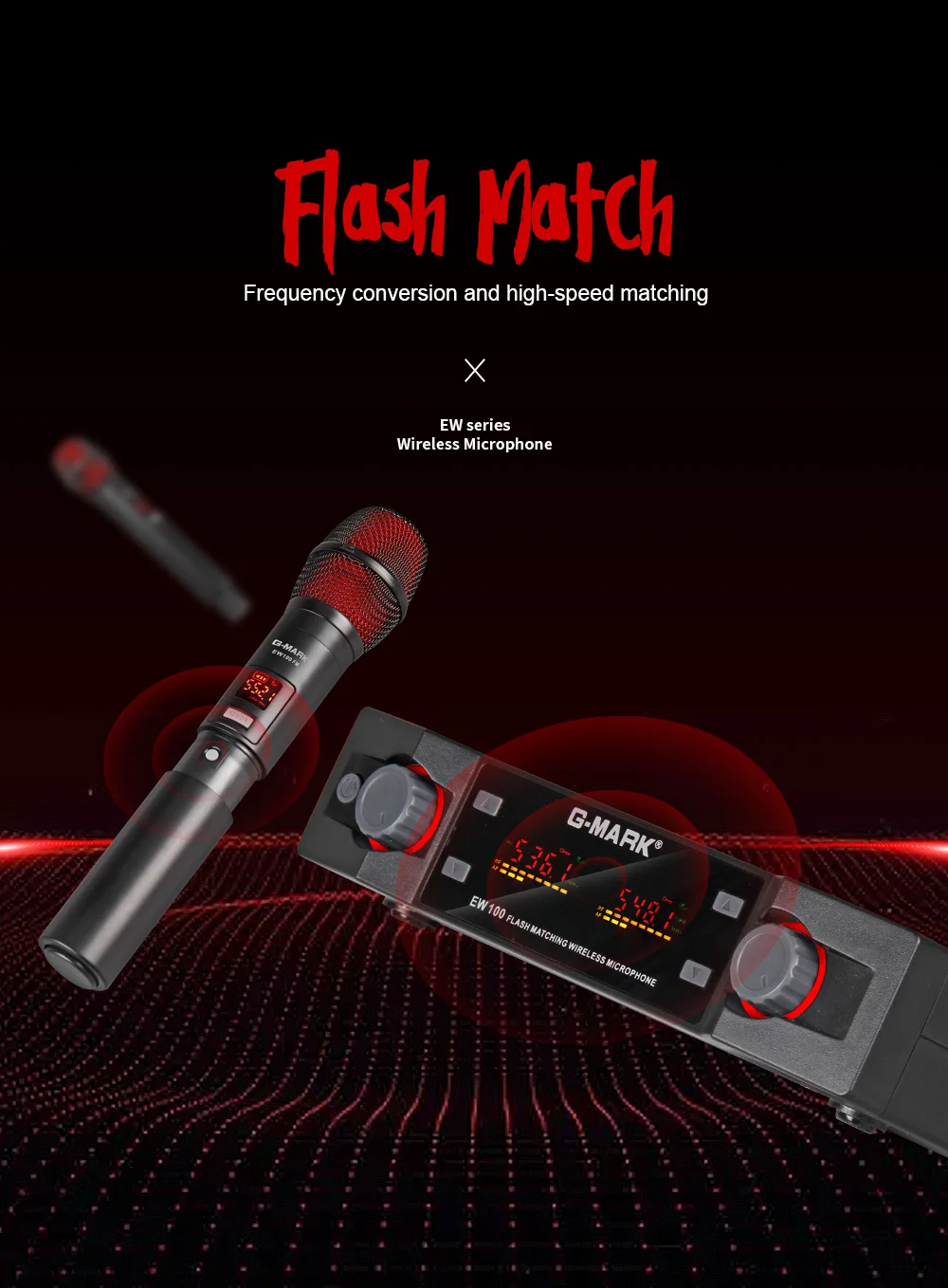 microfone handheld freqüência profissional ajustável 80 m receber discurso festa