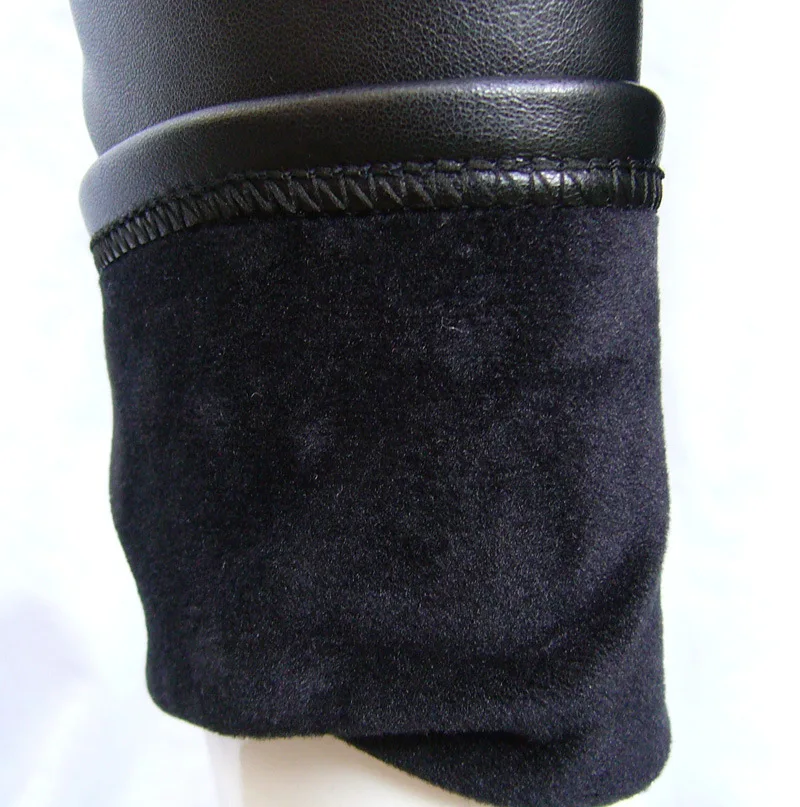 PU leather pregnant women leggings autumn and winter warm pants, suitable for Pregnant women pants  velvet adjustable high waist