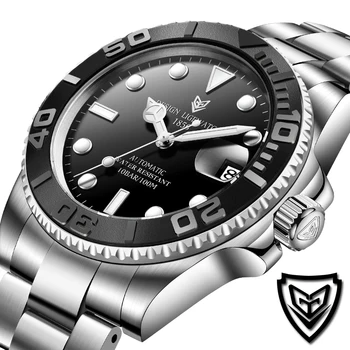 

Relojes Hombre 2020 LIGE New Luxury Men Mechanical Wristwatch Top Stainless Steel Diving Watch Men Fashion Sapphire Glass Clocks