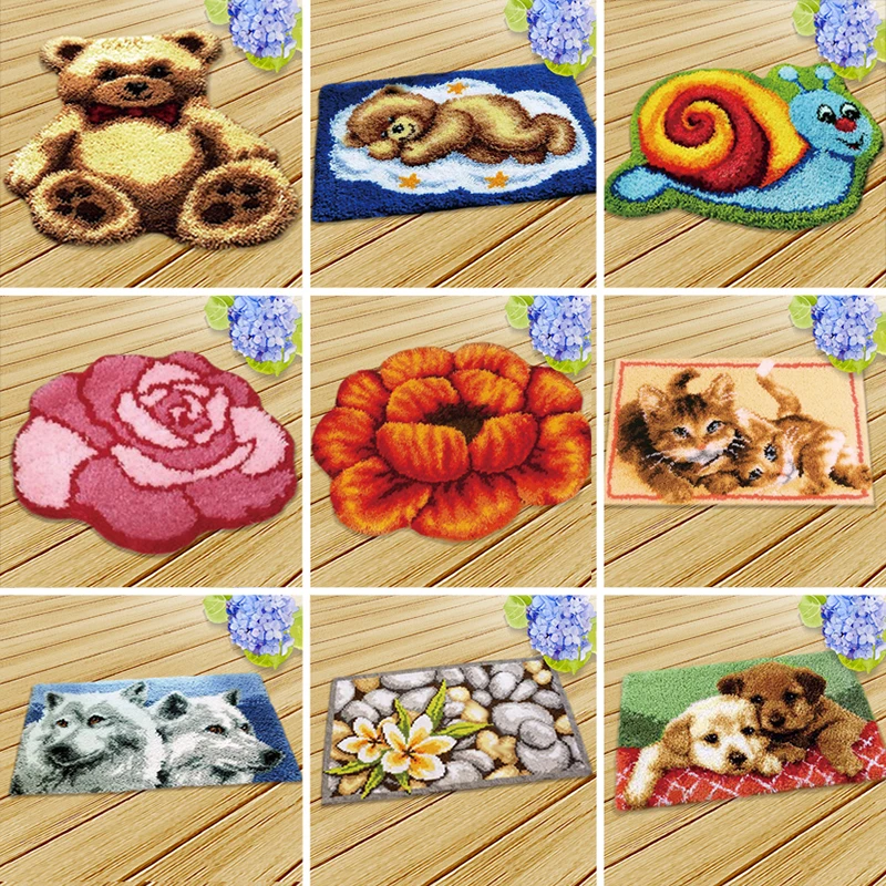 Comprar Kit de alfombra para bordado de foamiran para bordado de gancho de enganche