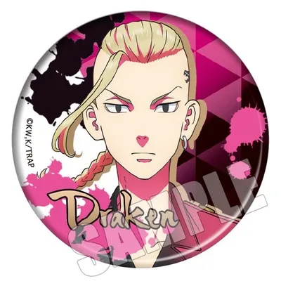 Anime Tokyo Revengers Cosplay Badges Manjiro Ken Takemichi Hinata Atsushi Chibi Costumes Accessories Kawaii Pins Broches Gifts draken